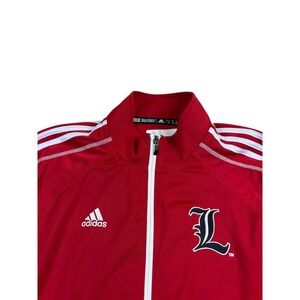 Adidas Louisville Cardinals Mens XL Red Full Zip Track Jacket NCAA
